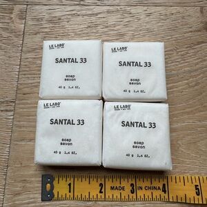 Le Labo Santal 33 mini Soap lot of 4 STOCKING STUFFERS price firm!